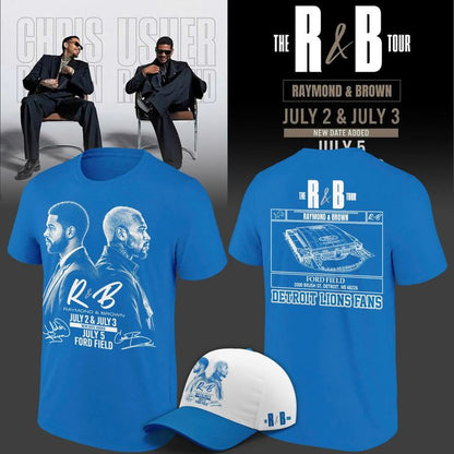 Exclusive Version White T-shirt Detroit x The R&B Tour 2026