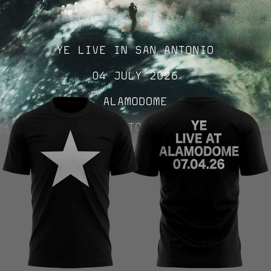 San Antonio Black T-shirt -2026 Ye Live Concert Tour Alamodome Stadium