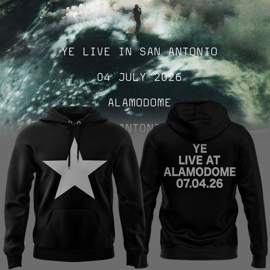 San Antonio Black HOODIE -2026 Ye Live Concert Tour Alamodome Stadium