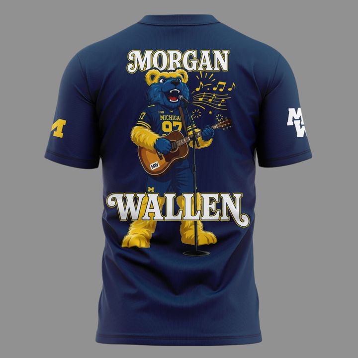 Exclusive T-shirt Morgan Wallen x Michigan Wolverines Football - Still The Problem Tour 2026 T-Shirt