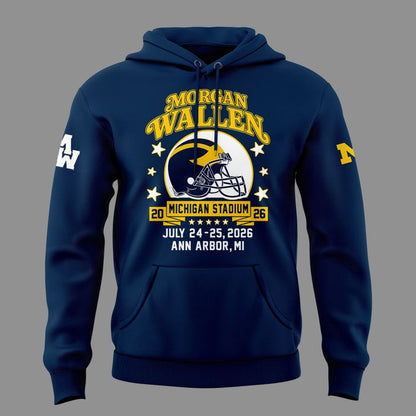 Hoodie Morgan Wallen x Michigan Wolverines Football - Still The Problem Tour 2026 Hoodie
