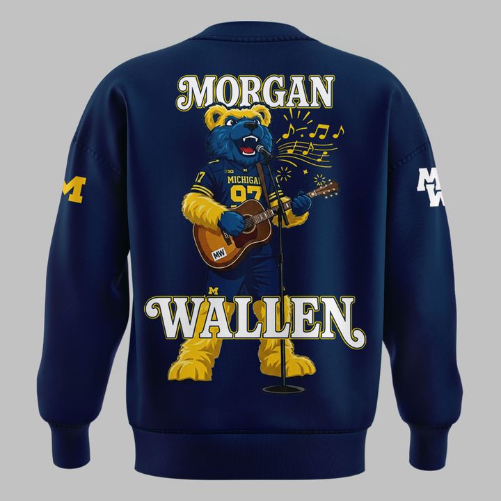 Exclusive Sweatshirt Morgan Wallen x Michigan Wolverines Football - Still The Problem Tour 2026 Sweatshirt