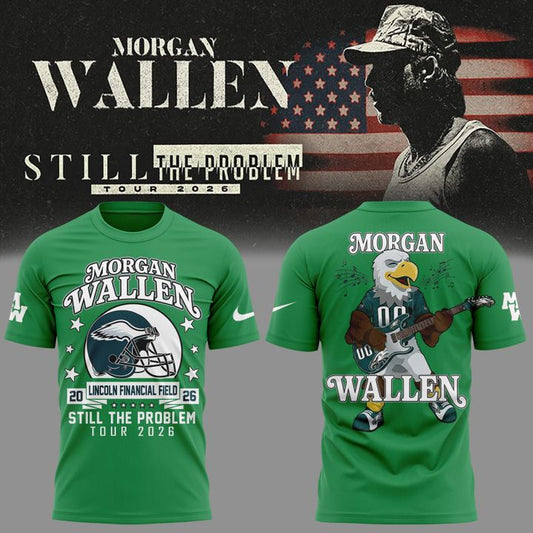 Morgan Wallen x Philadelphia Eagles - Still The Problem Tour 2026 T-Shirt