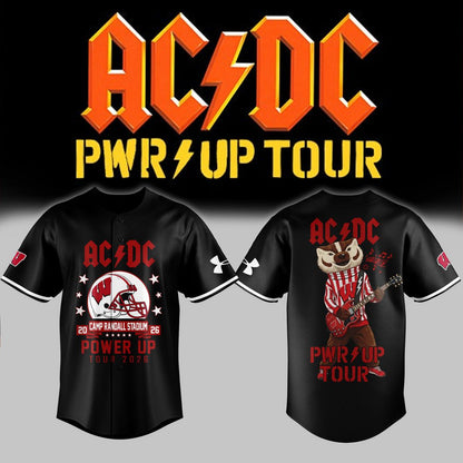 02.2. AC/DC x Wisconsin Badgers Football - Power Up Tour 2026 Jersey