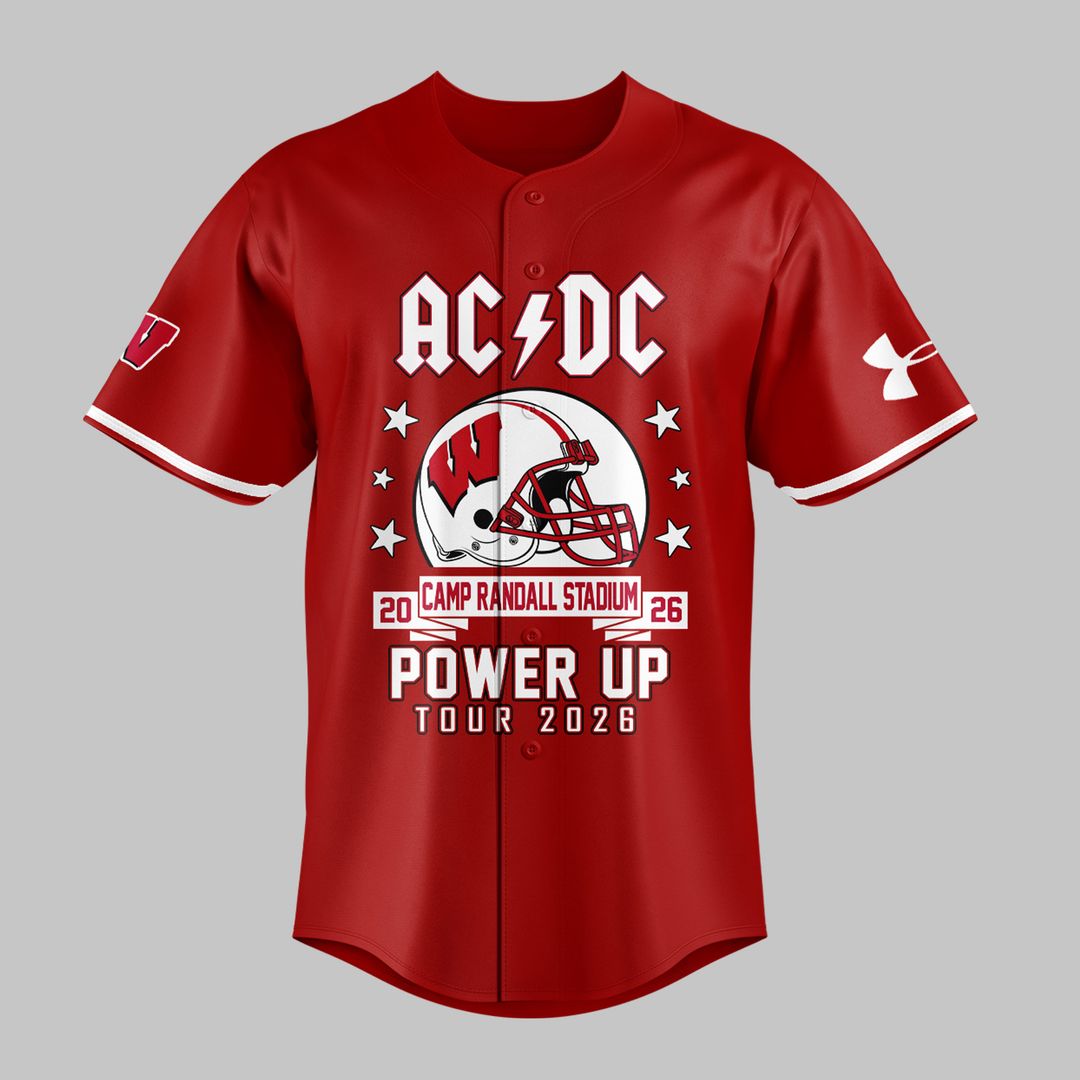 02.3. AC/DC x Wisconsin Badgers Football - Power Up Tour 2026 Jersey