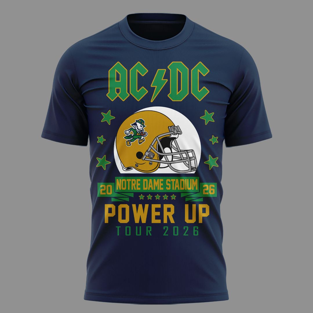 03. AC/DC x Notre Dame Football - Power Up Tour 2026 T-Shirt