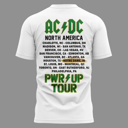 04. Limited Edition AC/DC x Notre Dame Football - Power Up Tour 2026 T-Shirt