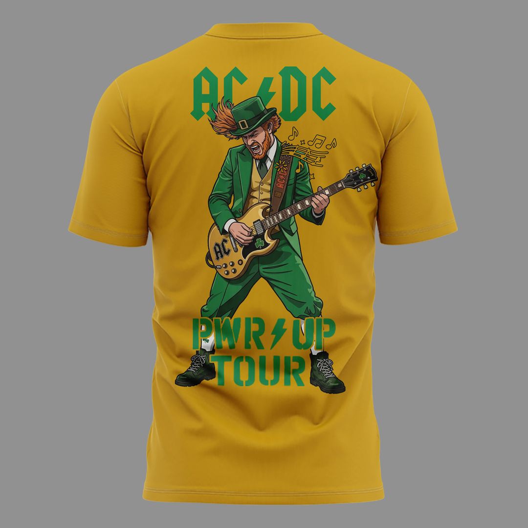 Special AC/DC x Notre Dame Football - Power Up Tour 2026 T-Shirt