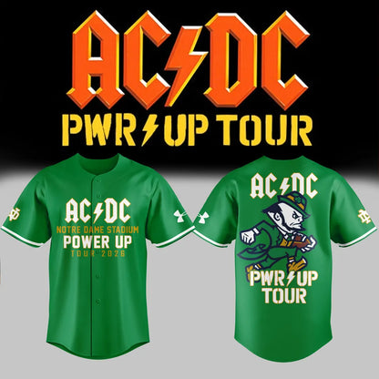 Exclusive Power Up Tour 2026 - AC/DC x Notre Dame Football Jersey