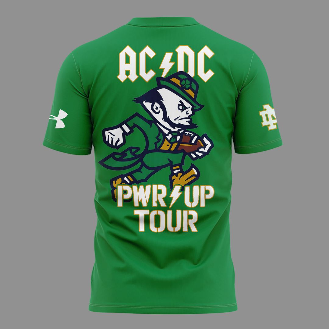 Limited Tshirt AC/DC x Notre Dame Football - Power Up Tour 2026 T-Shirt