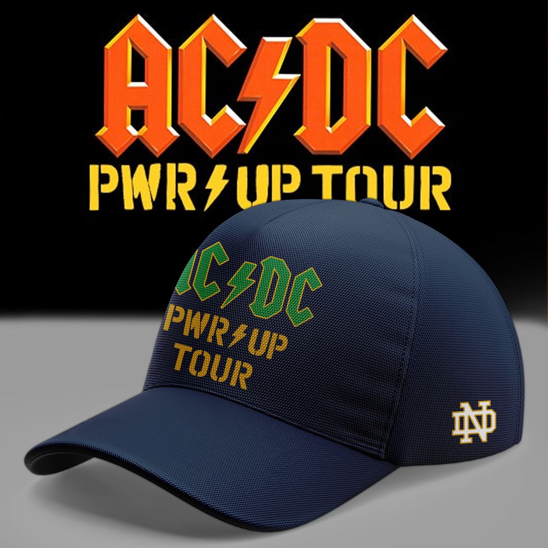 Tshirt AC/DC x Notre Dame Football - Power Up Tour 2026 T-Shirt