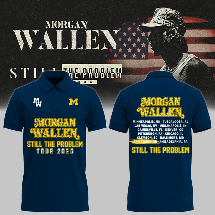 New Polo MW  x Michigan Football - Still The Problem Tour 2026 Polo Shirt