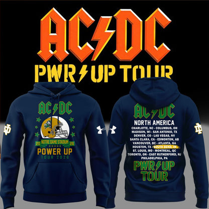 03.1. Special Hoodie AC/DC x Notre Dame Football - Power Up Tour 2026 Hoodie