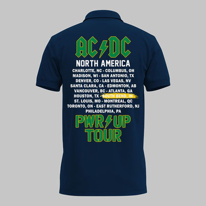 01.3. Special AC/DC x Notre Dame Football - Power Up Tour 2026 Polo Shirt
