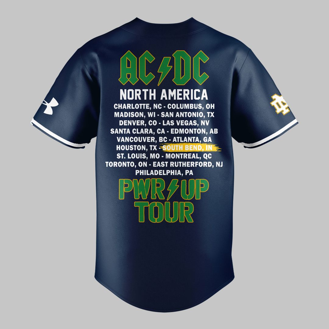 01.1. Limited Edition AC/DC x Notre Dame Football - Power Up Tour 2026 Jersey
