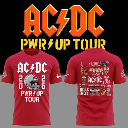Limited Edition POWER UP Tour 2026 At Ohio Stadium T-Shirt