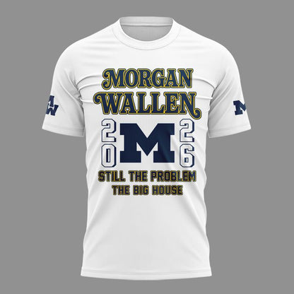 Limited Edition MW x Michigan Wolverines Football - Still The Problem Tour 2026 T-Shirt