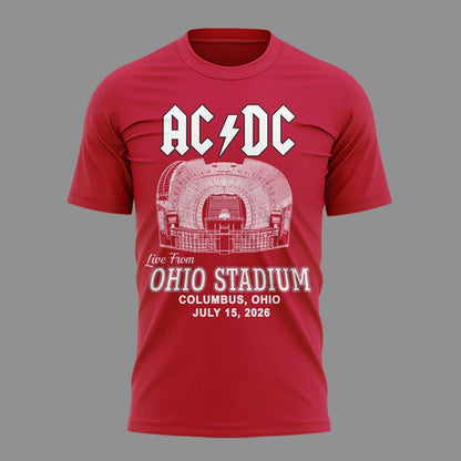 Limited Edition POWER UP Tour 2026 At Ohio Stadium T-Shirt