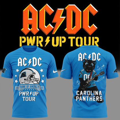 002. New Shirt AC/DC x Carolina Panthers - Power Up Tour 2026 T-Shirt