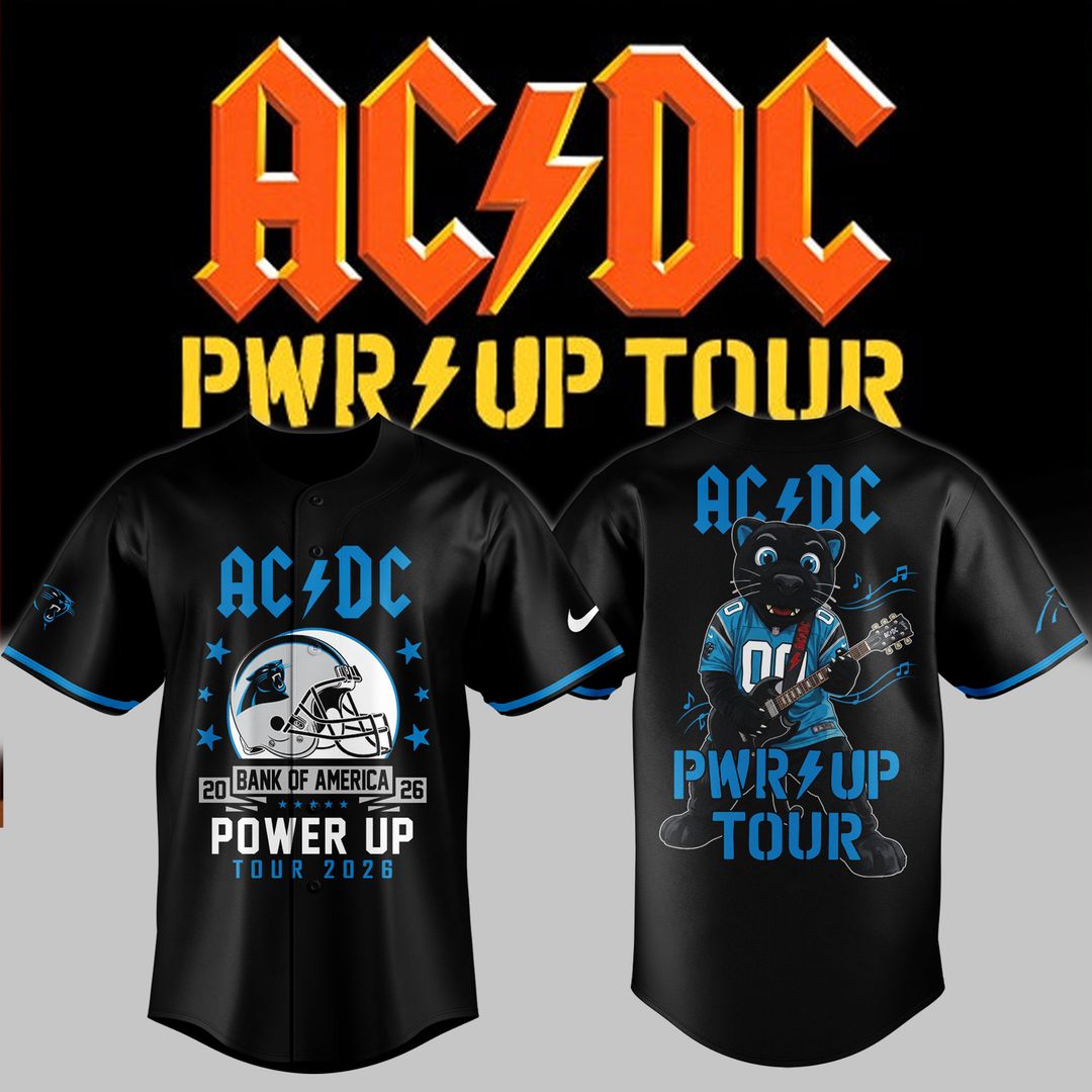 Special AC/DC x Carolina Panthers - Power Up Tour 2026 Jersey