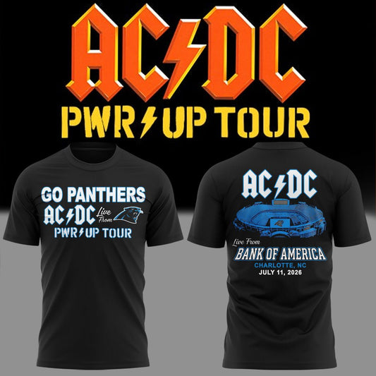 Exclusive 2026 Power Up Tour - AC/DC x Carolina Panthers T-Shirt