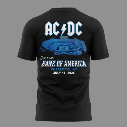Exclusive 2026 Power Up Tour - AC/DC x Carolina Panthers T-Shirt