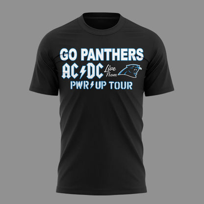 Exclusive 2026 Power Up Tour - AC/DC x Carolina Panthers T-Shirt