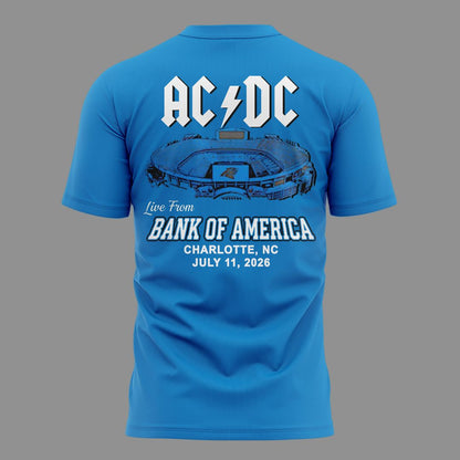 Limited Edition 2026 Power Up Tour - AC/DC x Carolina Panthers T-Shirt