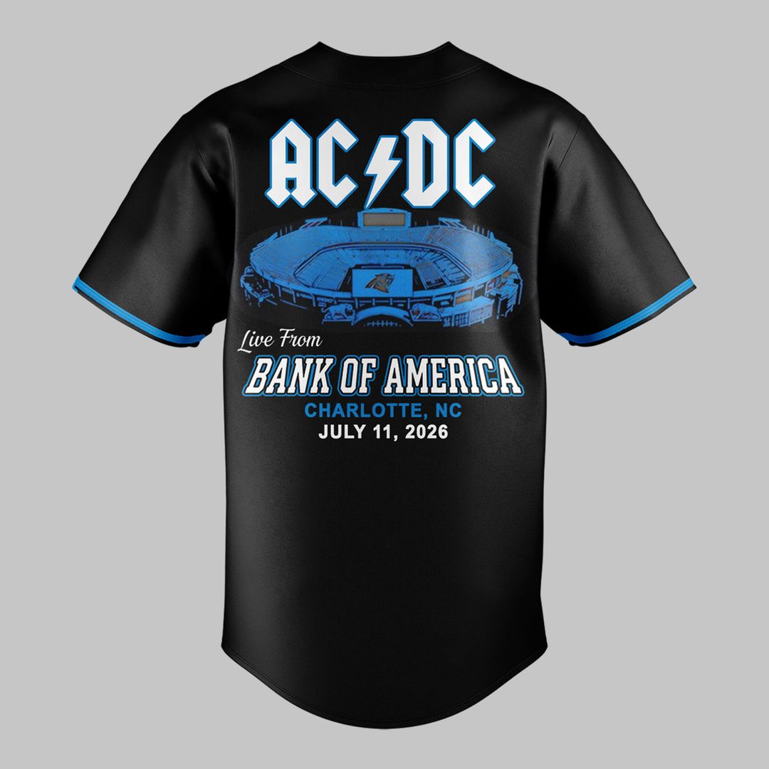 Limited Edition AC/DC x Carolina Panthers - Power Up Tour 2026 Jersey