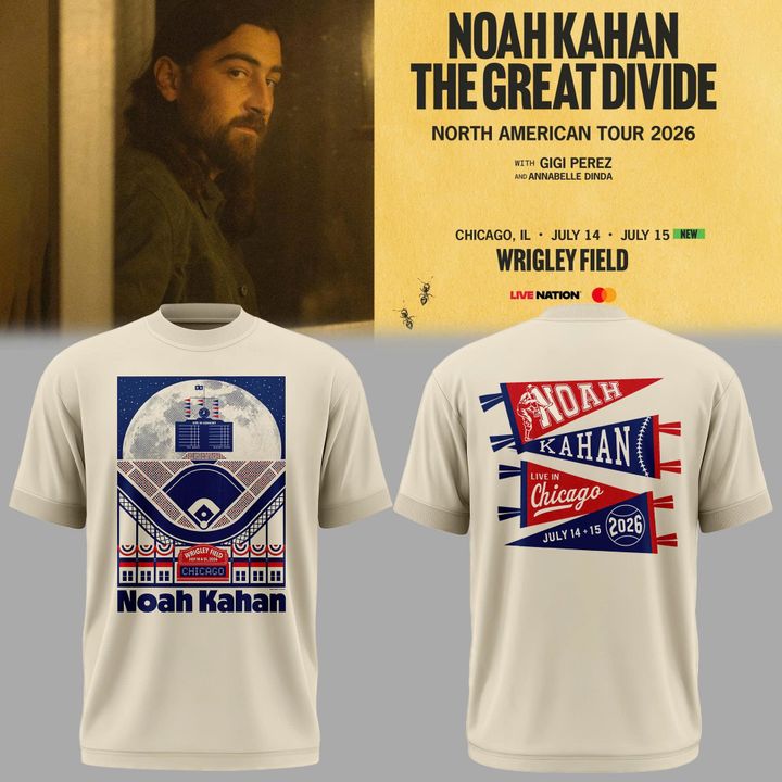 Special 2026 Noah Kahan at Wrigley Field T-Shirt
