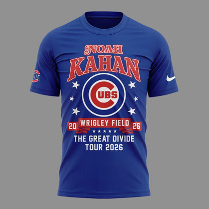 Newest Shirt Noah Kahan x Chicago Cubs - Wrigley Field Event Shirt - The Great Divide Tour 2026 T-Shirt