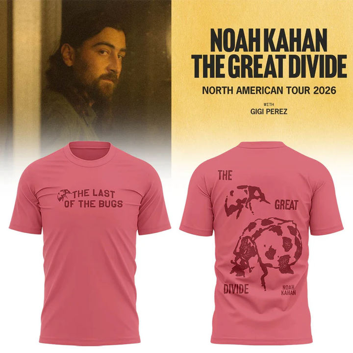 42. Exclusive Noah Kahan North American - The Great Divide Tour 2026 T-Shirt