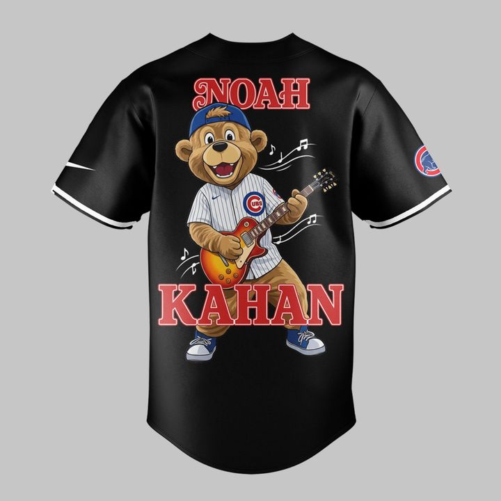 Black Jersey Noah Kahan x Chicago Cubs - Wrigley Field Event Jersey - The Great Divide Tour 2026 Baseball Jersey