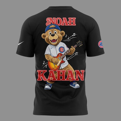 Black T-shirt Noah Kahan x Chicago Cubs - Wrigley Field Event Shirt - The Great Divide Tour 2026 T-Shirt