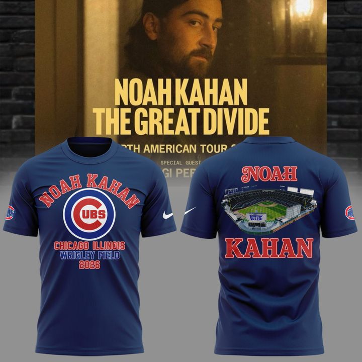 Limited Edition Noah Kahan x Chicago Cubs - Wrigley Field Event T-Shirt