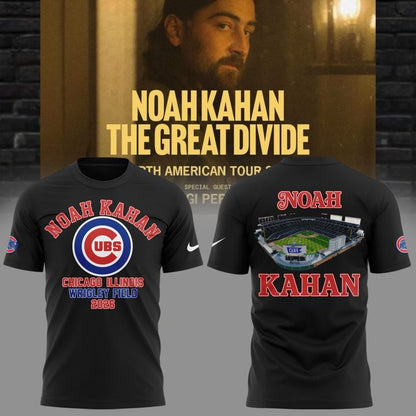 Exclusive 2026 Noah Kahan x Chicago Cubs - Wrigley Field Event T-Shirt