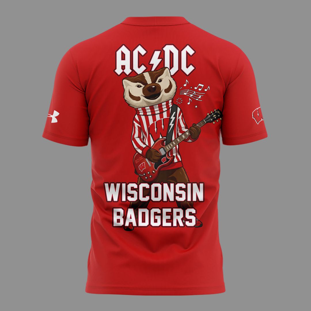 02.1. New Shirt AC/DC x Wisconsin Football - Power Up Tour 2026 T-Shirt