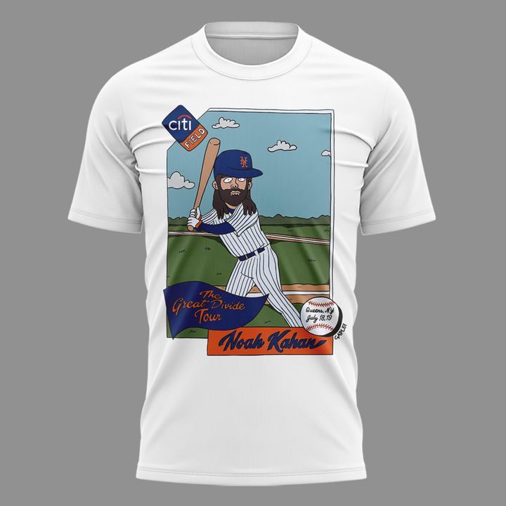 06.20. Exclusive 2026 Noah Kahan x New York Mets - The Great Divide Tour T-Shirt