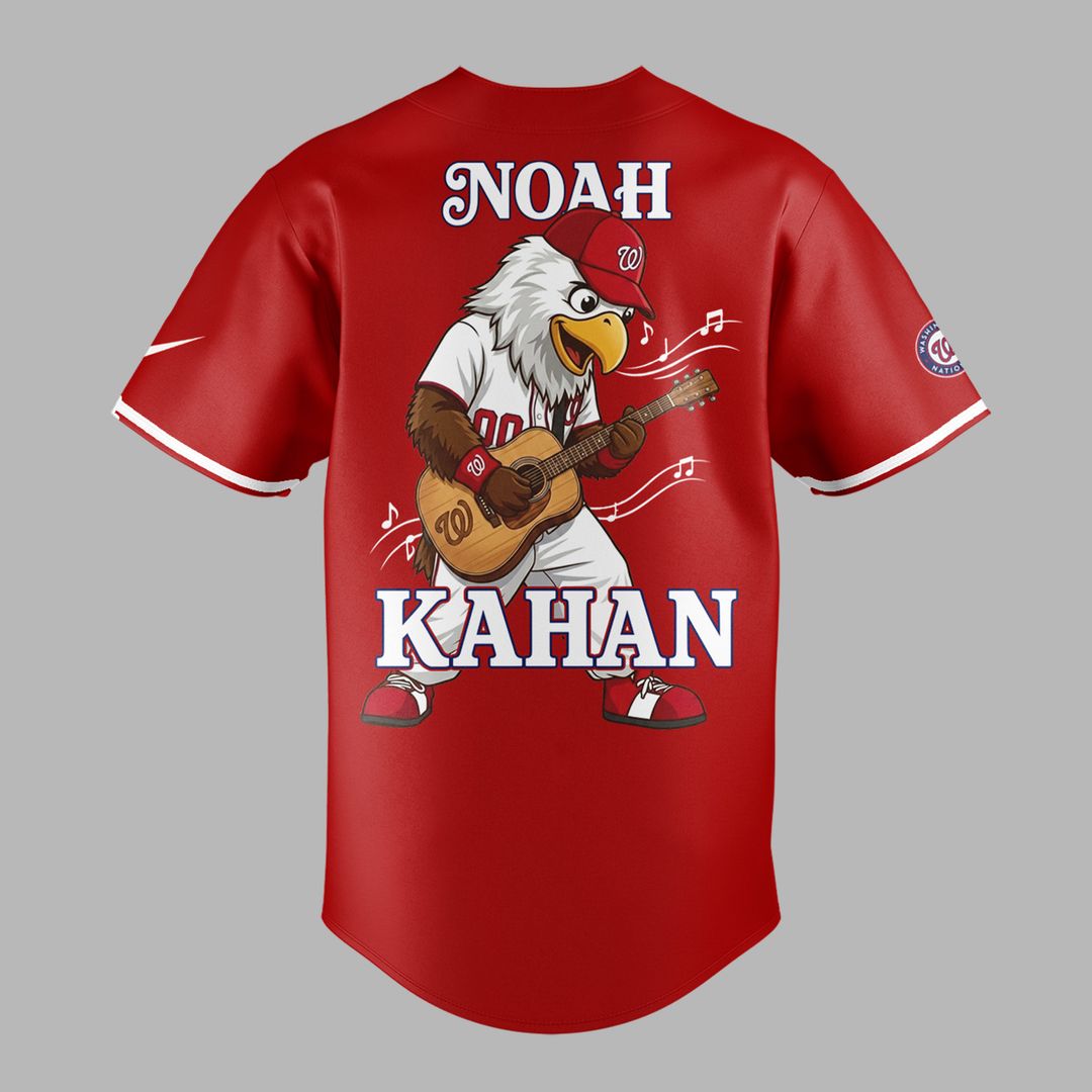 07. New Baseball Jersey Noah Kahan x Washington Nationals - The Great Divide Tour 2026 Baseball Jersey