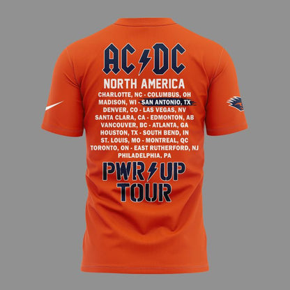 06. Newest Shirt AC/DC x UTSA Roadrunners Football - Power Up Tour 2026 T-Shirt