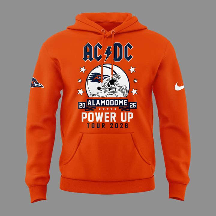 20. Newest Hoodie AC/DC x UTSA Roadrunners Football - Power Up Tour 2026 Hoodie