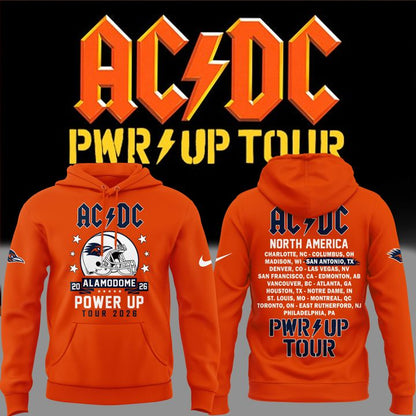 20. Newest Hoodie AC/DC x UTSA Roadrunners Football - Power Up Tour 2026 Hoodie