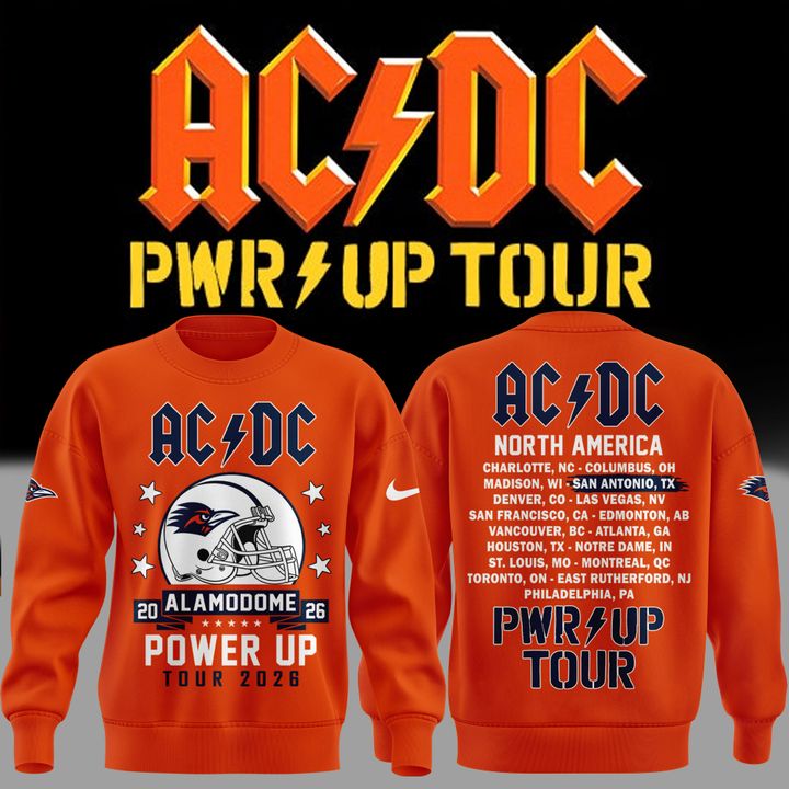 16. Limited Edition AC/DC x UTSA Roadrunners Football - Power Up Tour 2026 Sweatshirt
