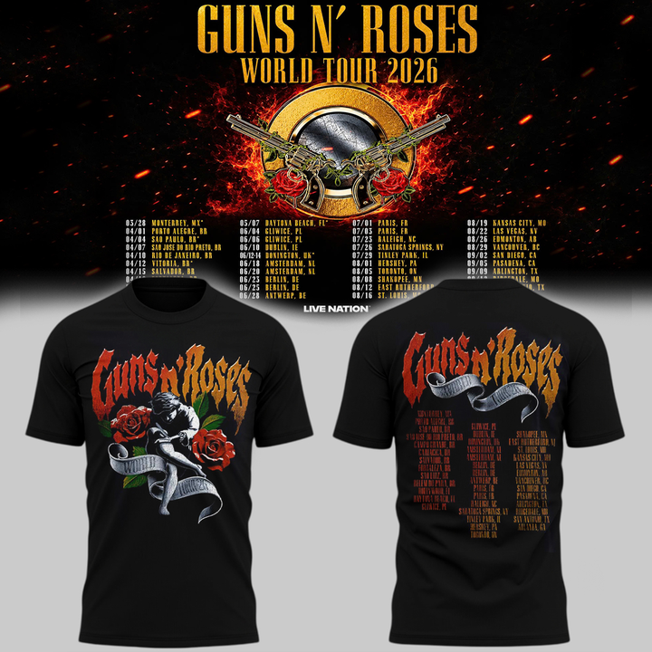 36. Special Guns N' Roses - World Tour 2026 T-Shirt
