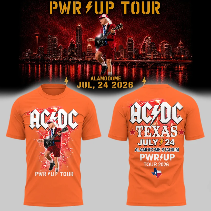 09. Limited Edition Shirt AC/DC x UTSA Roadrunners Football - Power Up Tour 2026 T-Shirt