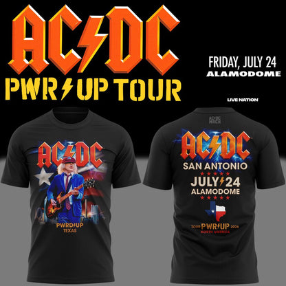 01. Event Shirt AC/DC - Exclusive San Antonio, TX Event Shirt - Power Up Tour 2026 At Alamodome T-Shirt