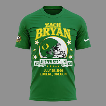 12. Special Zach Bryan x Oregon Football - With Heaven On Tour 2026 T-Shirt