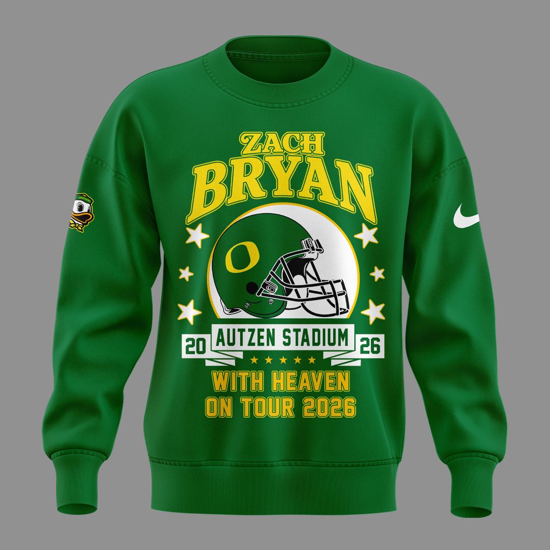 05. Limited Edition Zach Bryan x Oregon Football - With Heaven On Tour 2026 Sweatshirt