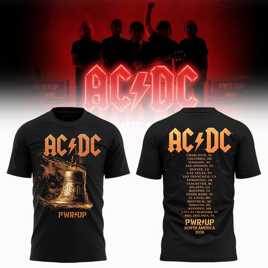 05.18. Perfect 2026 AC/DC North America - Power Up Tour 2026 T-Shirt