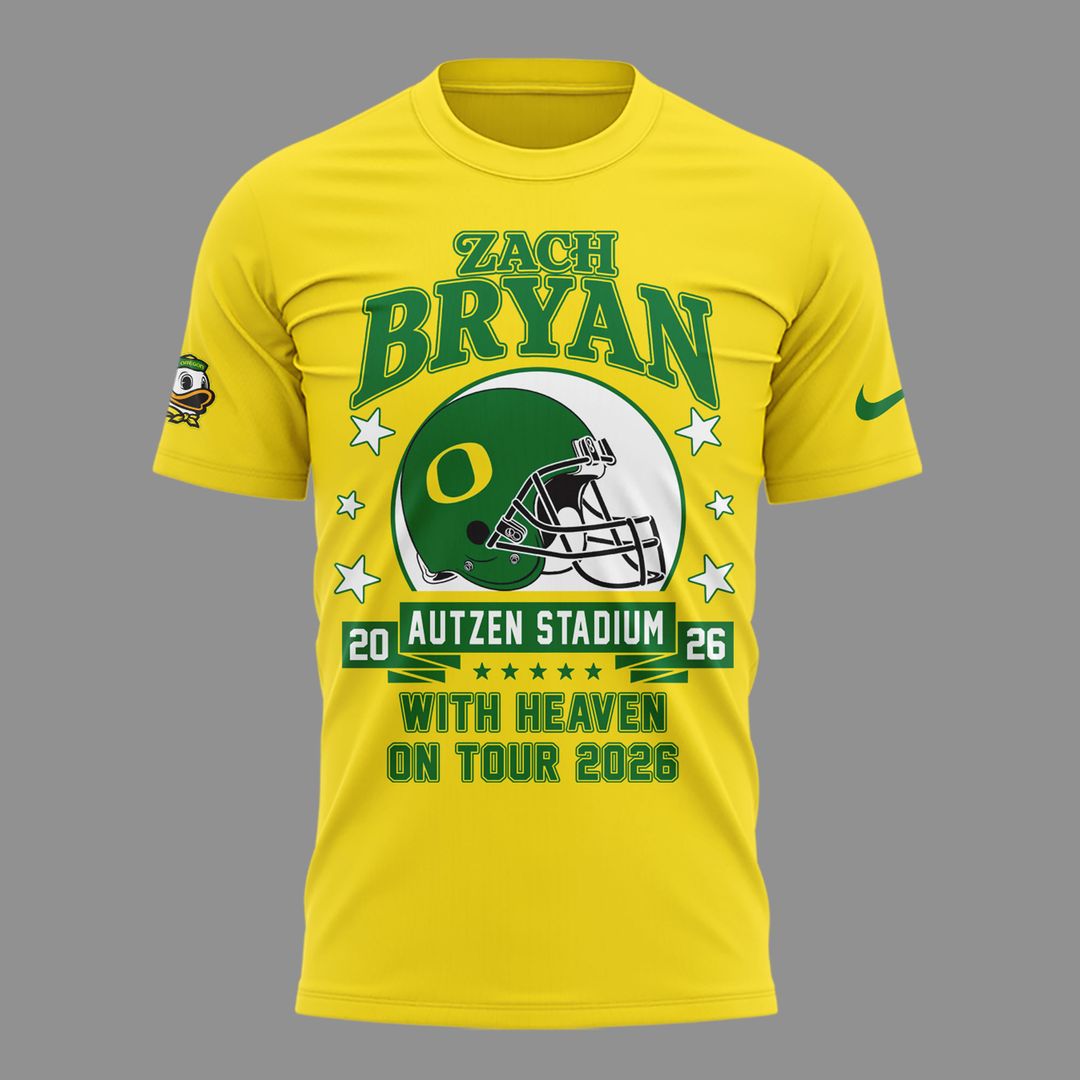 04. Special Zach Bryan x Oregon Football - With Heaven On Tour 2026 T-Shirt